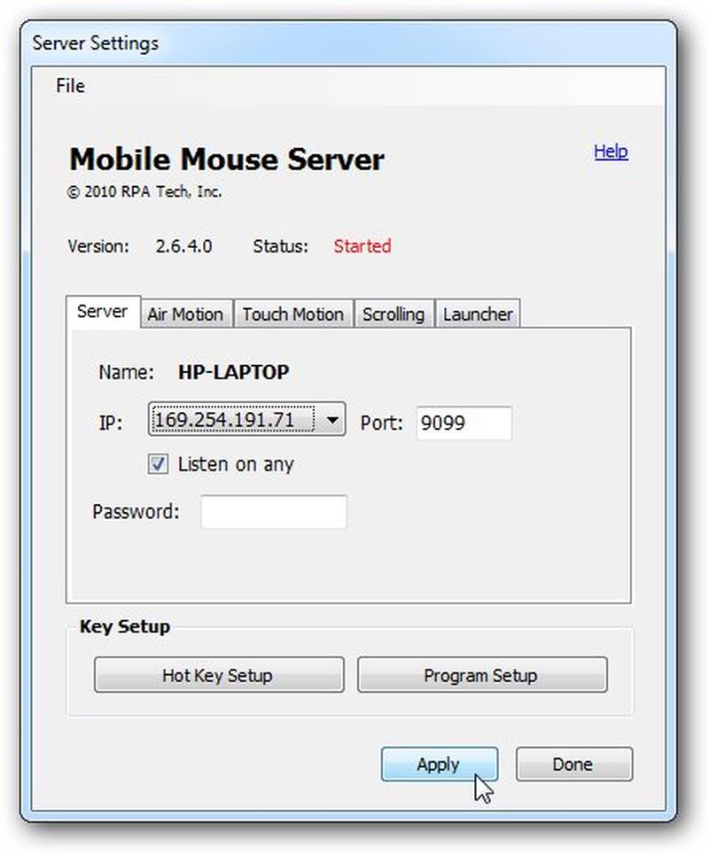 mouse server
